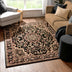 Nima Traditional Medallion Persian Black Rug