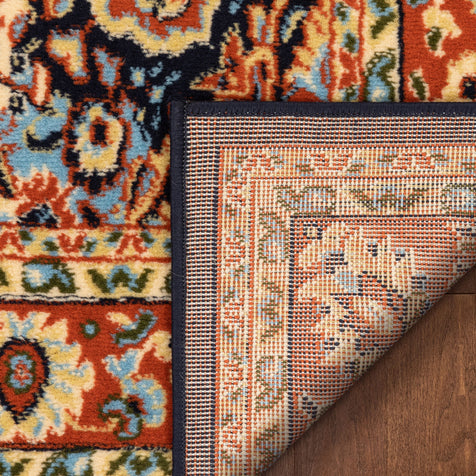 Nima Traditional Medallion Persian Navy Rug