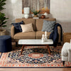 Nima Traditional Medallion Persian Navy Rug