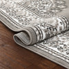 Malika Traditional Medallion Persian Floral Grey Rug