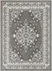 Malika Traditional Medallion Persian Floral Grey Rug