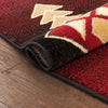 Dakota Tribal Aztec Southwestern Red Rug