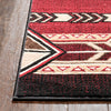 Dakota Tribal Aztec Southwestern Red Rug