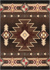 Dakota Tribal Aztec Southwestern Brown Rug