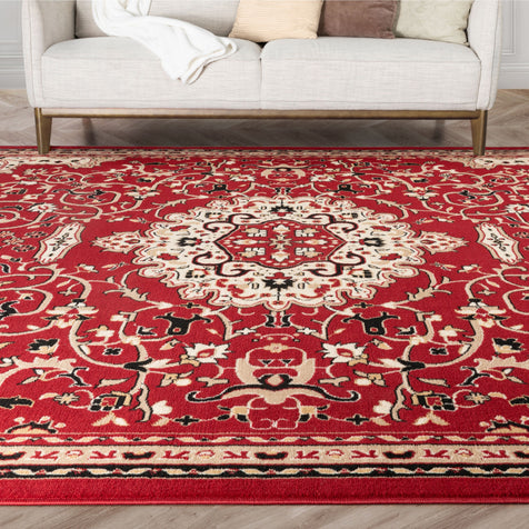 Isfahan Red Traditional Rug