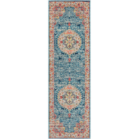Payson Bohemian Oriental Persian 7'10" x 9'10" Teal Rug