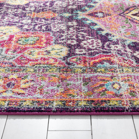 Payson Bohemian Oriental Persian Purple Rug