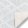 Arto Modern Geometric Blue Flatweave Rug
