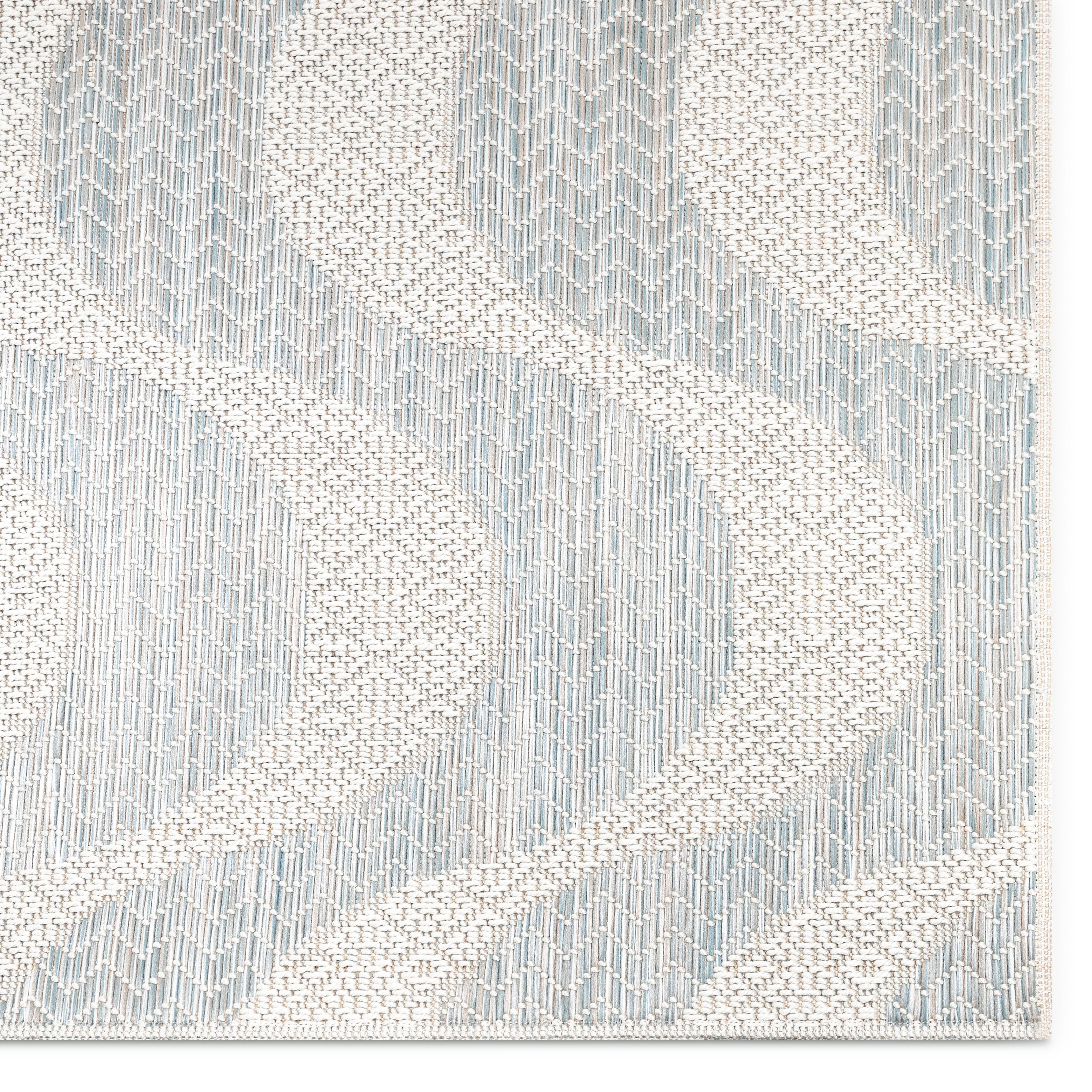 Alvito Modern Abstract Blue Flatweave Rug By Chill Rugs