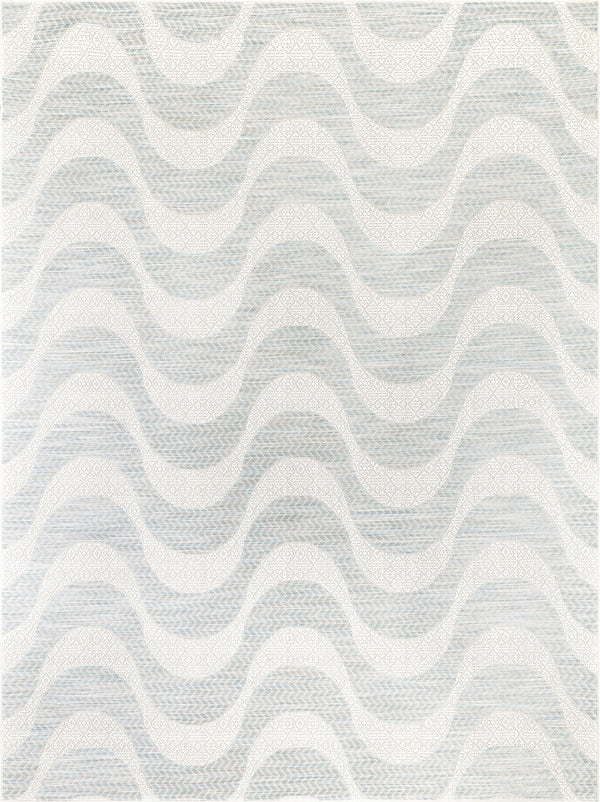 Alvito Modern Abstract Blue Flatweave Rug By Chill Rugs