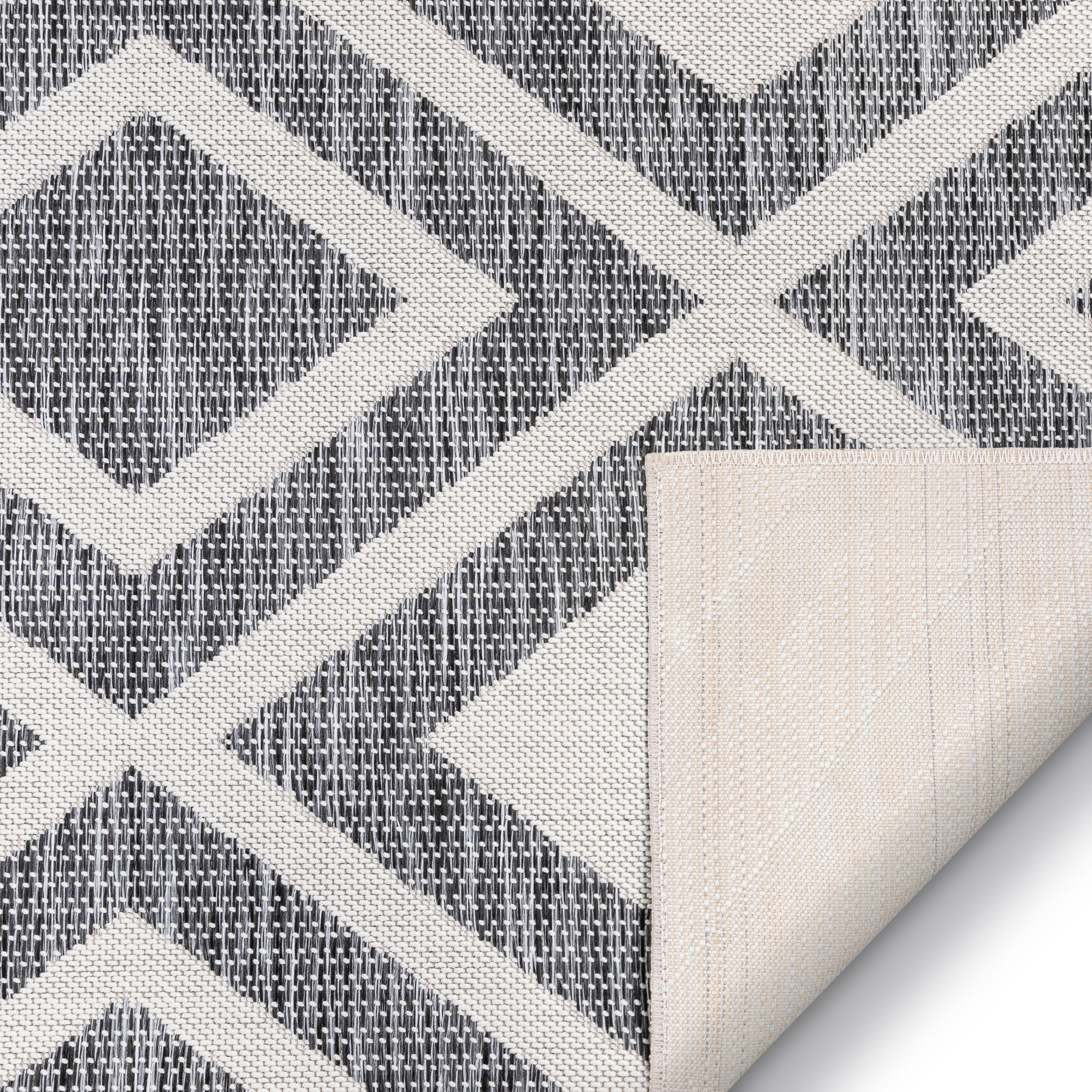 Brito Modern Bold Grey Flatweave 7'10" x 10'6" Rug