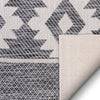 Prados Southwestern Geometric Grey Flatweave Rug
