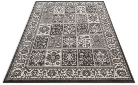 Ornamental Grey Vintage Rug 5'3" x 7'3"