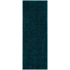 Chroma Glam Solid Ultra Soft Teal Multi-Textured Shimmer Pile Shag Rug