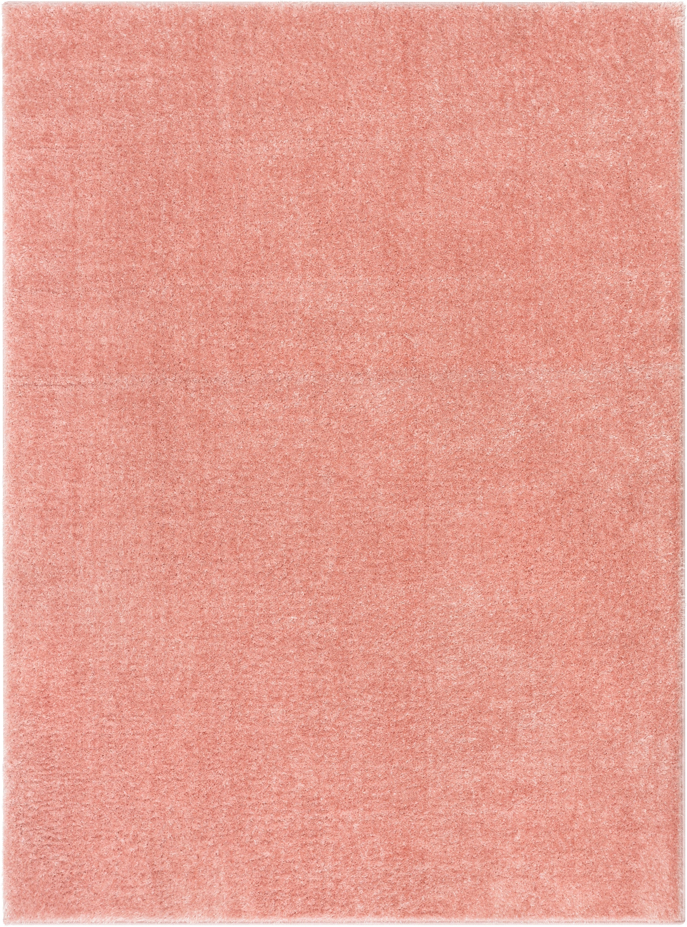 Chroma Glam Solid Ultra Soft Light Pink Multi-Textured Shimmer Pile Shag Rug