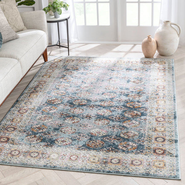 Matlock Bohemian Eclectic Persian Blue Rug