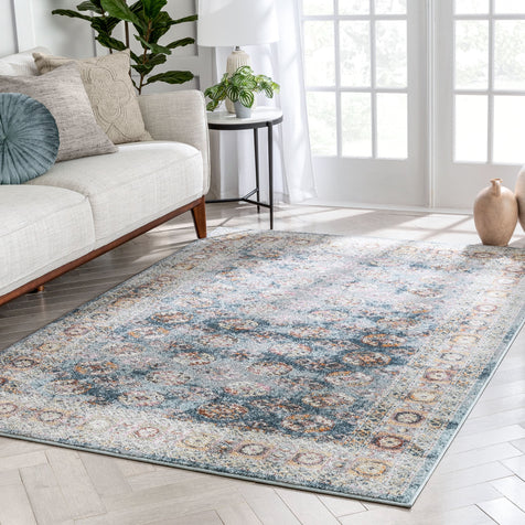 Matlock Bohemian Eclectic Persian Blue Rug