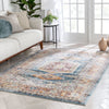 Roswell Bohemian Eclectic Aztec Blue Rug
