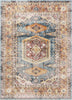 Roswell Bohemian Eclectic Aztec Blue Rug