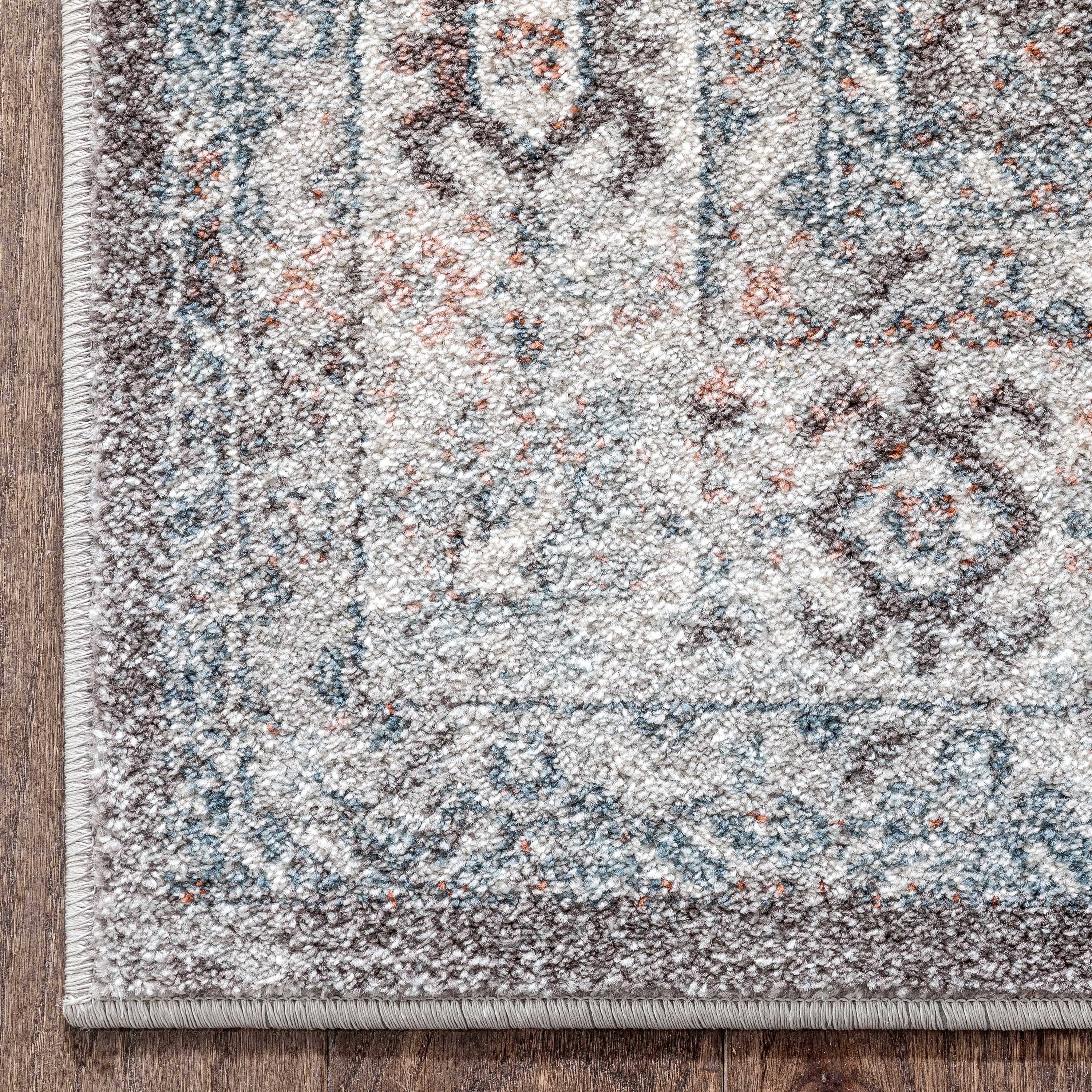 Salida Vintage Oriental Botanical Border Grey Rug