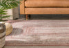 Chindi Bohemian Vintage Solid & Striped Multi-Color Blush Yellow Braided Pattern Rug
