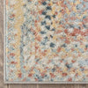 Chindi Bohemian Vintage Solid & Striped Multi-Color Light Blue Green Braided Pattern Rug