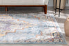 Encino Global Vintage Medallion Light Blue Rug