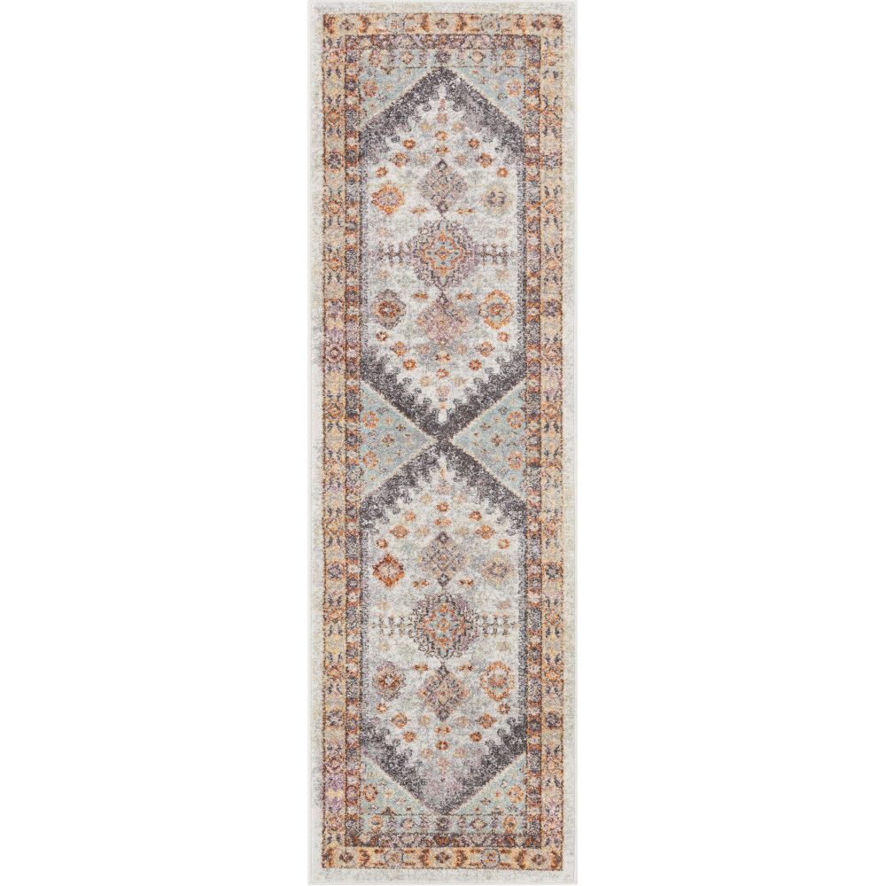 Virden Bohemian Eclectic Tribal Aztec Grey Rug