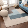 Constance Multi Contemporary Geometric Blocks Rug By Chill Rugs