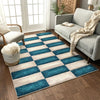Poppy Blue Modern Rug