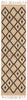 Rabia Natural-Fiber Tribal Black Hand-Woven Chunky-Textured Rug