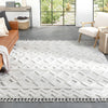 Austen Ivory Vintage Diamond Pattern Ivory Farmhouse Rug