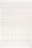 Austen Ivory Vintage Diamond Pattern Ivory Farmhouse Rug