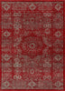 Millie Red Vintage Traditional Medallion Distressed Rug