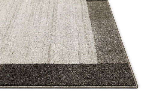 Contessa Ivory Modern Border Distressed Rug