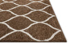 Ramon Brown Moroccan Lattice Ogee Rug