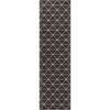 Dulce Charcoal Grey Modern Geometric Triangles Rug 5'3" x 7'3"