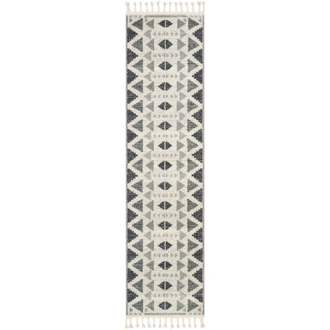 Ada Moroccan Tribal Geometric Grey Rug