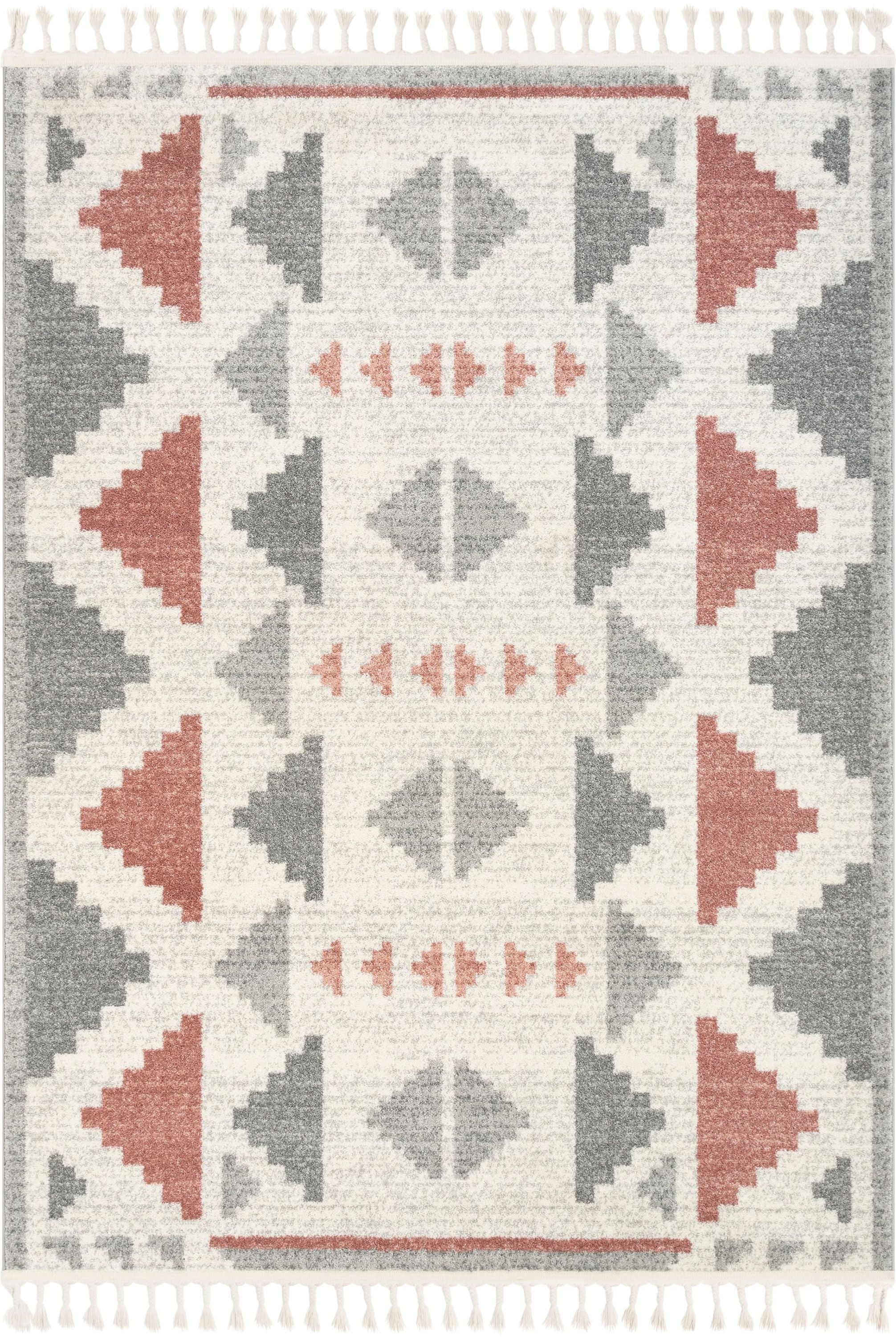 Ada Moroccan Tribal Geometric Blush Rug