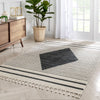 Josie Nordic Medallion Stripes Grey Rug