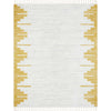 Carly Nordic Solid & Striped Gold Rug