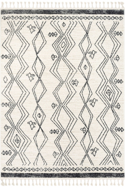 Darcy Modern Farmhouse Tribal Pattern Ivory Rug