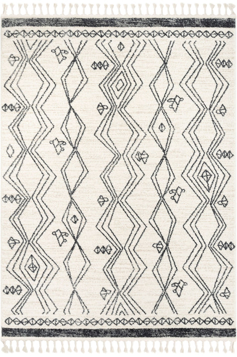 Darcy Modern Farmhouse Tribal Pattern Ivory Rug