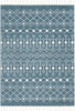Transistora Nordic Tribal Trellis Pattern Blue Rug