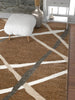 Piku Brown Modern Geometric Lines Rug