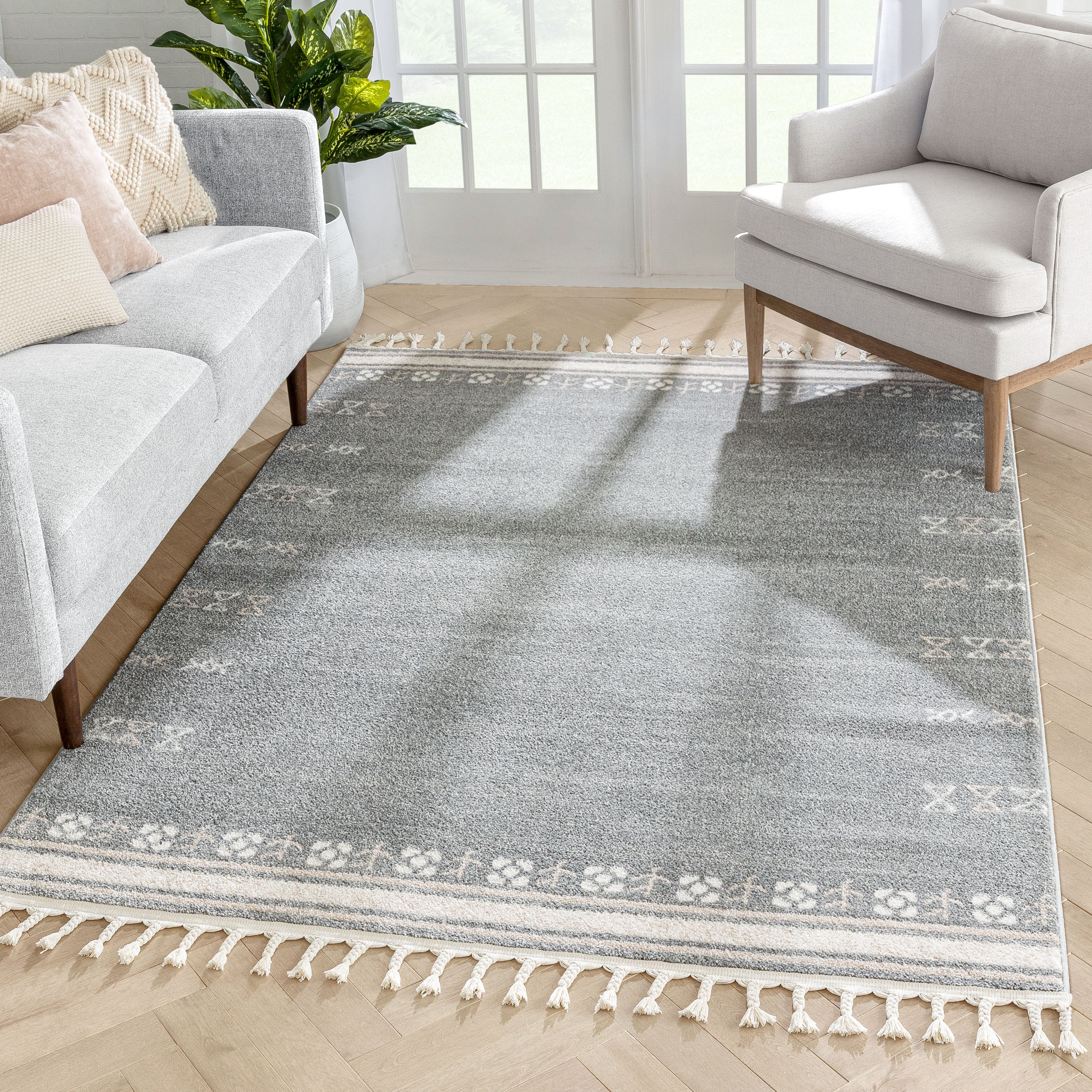 Capa Nordic Tribal Grey Rug