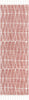 Crisscross Nordic Geometric Pattern Blush Ivory Rug
