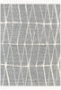Crisscross Nordic Geometric Pattern Grey Rug