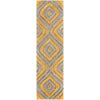 Malibu Yellow Modern 3D Textured Shag Rug By Chill Rugs