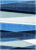 Apallo Modern Geometric Light Blue 3D Textured Thick & Soft Shag Rug